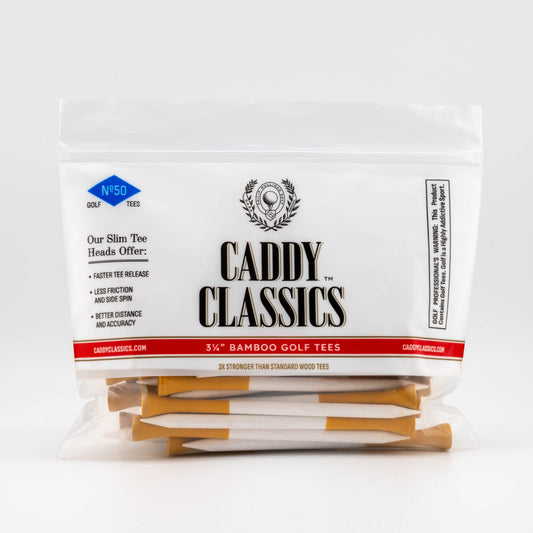 Royal Reds | Slender Cigarette-Style Bamboo Golf Tees - 50 Count