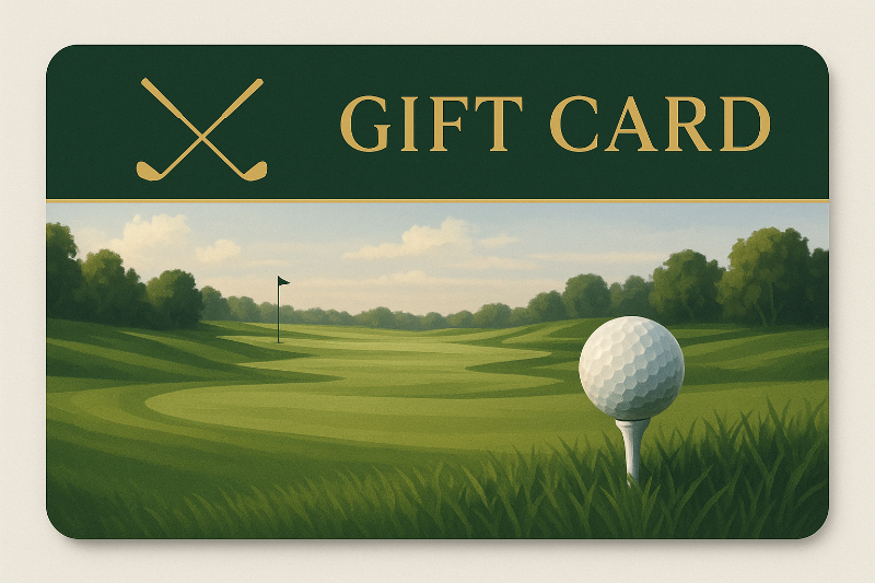 Golf themed gift card